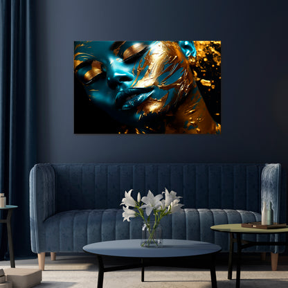 GOLDEN SERENITY Horizontal Canvas Print