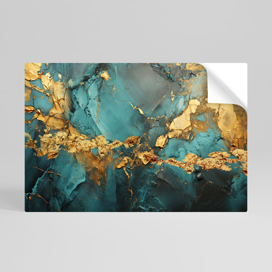 CELESTIAL GOLDRUSH Selbstklebendes Horizontal-Poster