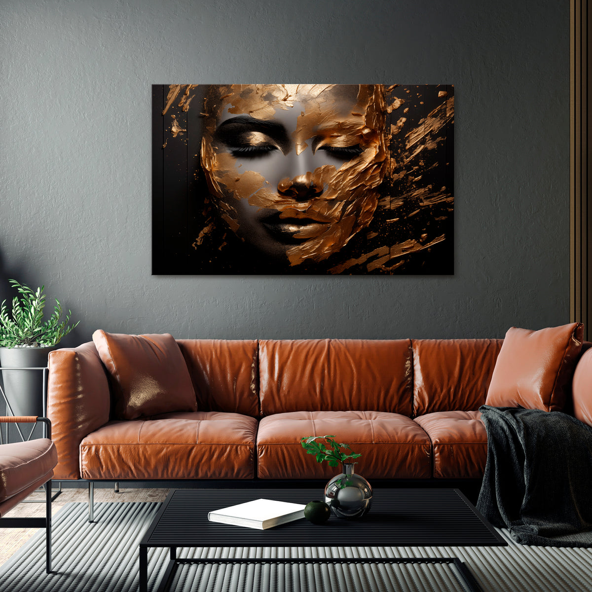 SHIMMERING BEAUTY Cuadro en lienzo horizontal