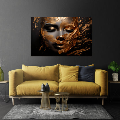 SHIMMERING BEAUTY Cuadro en lienzo horizontal