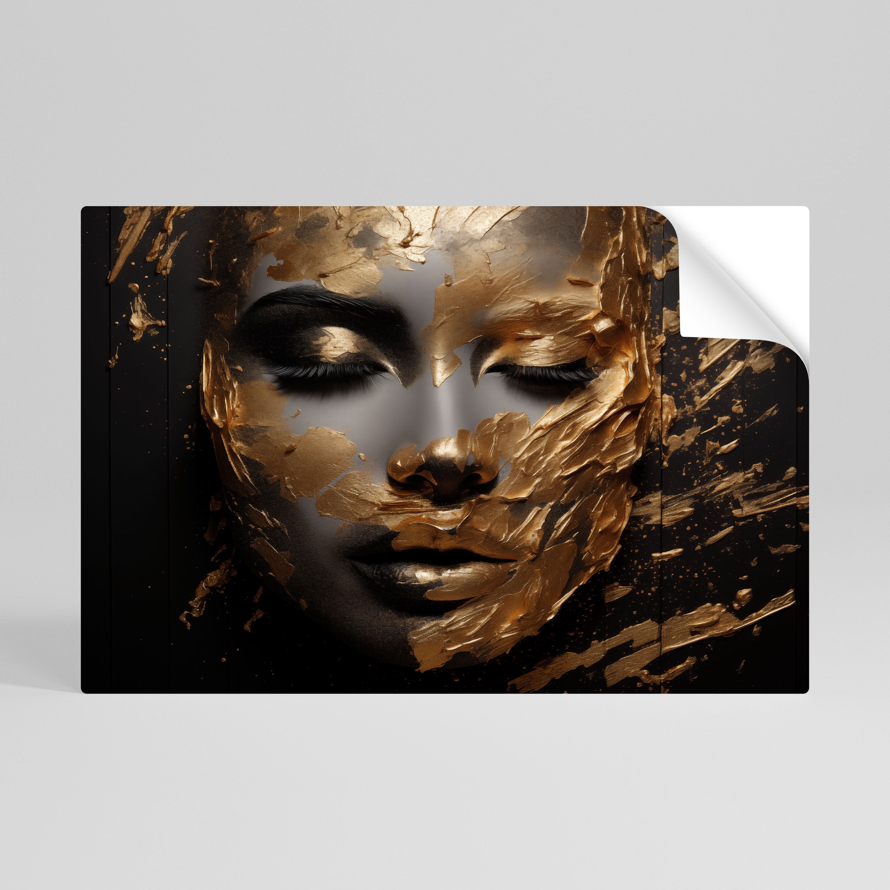 SHIMMERING BEAUTY Selbstklebendes Horizontal-Poster