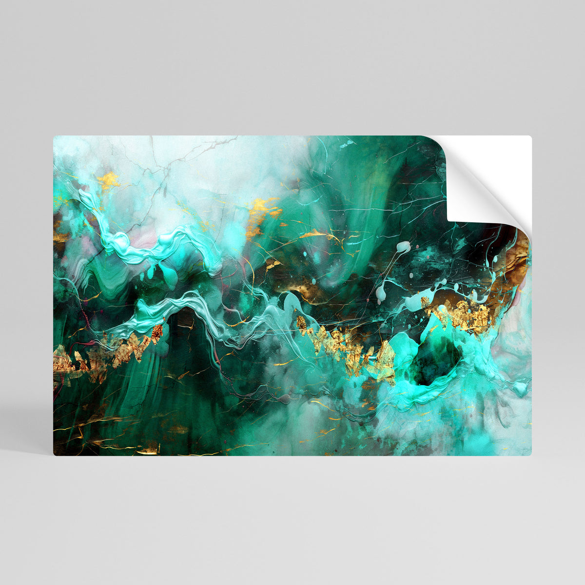 GRACEFUL WAVES Poster Orizzontale Adesivo
