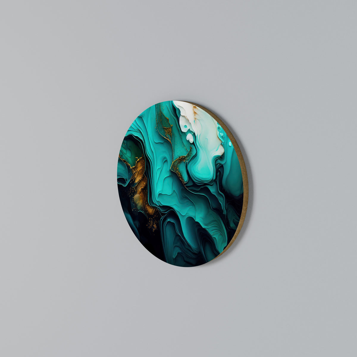 SUBLIME WHIRLS Arte de pared redondo