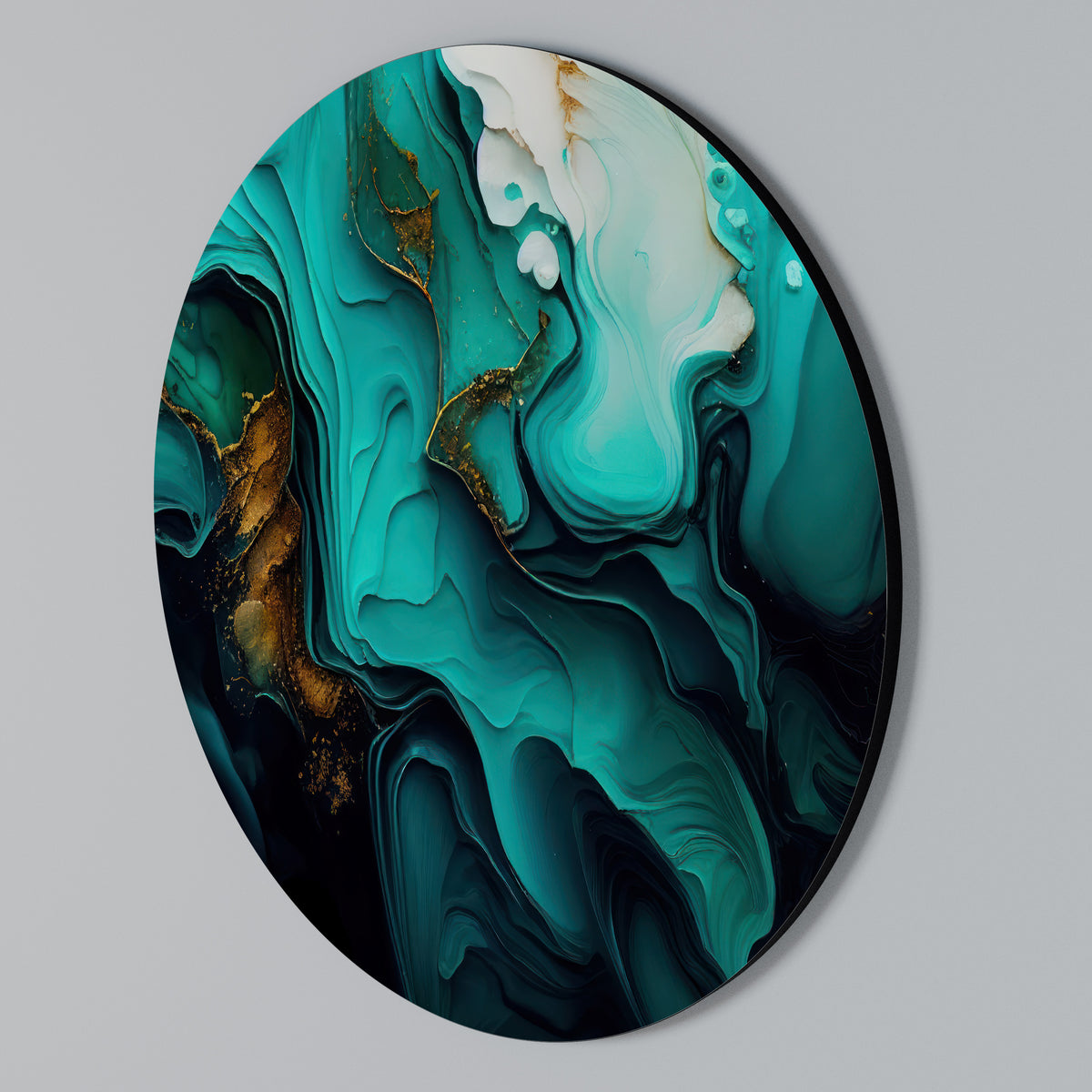 SUBLIME WHIRLS Arte de pared redondo
