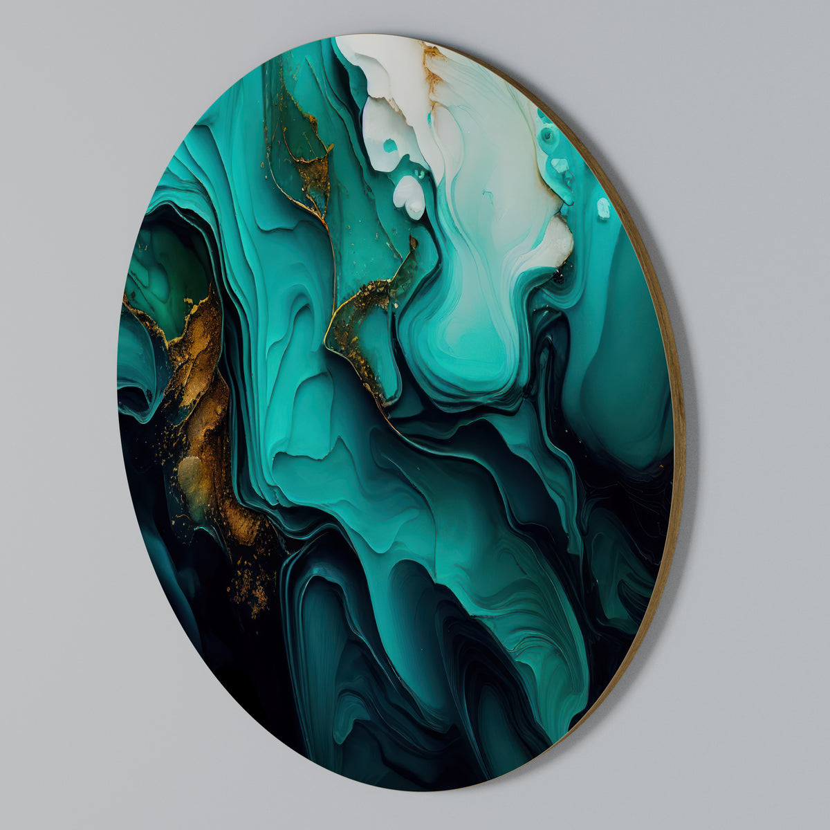 SUBLIME WHIRLS Arte de pared redondo