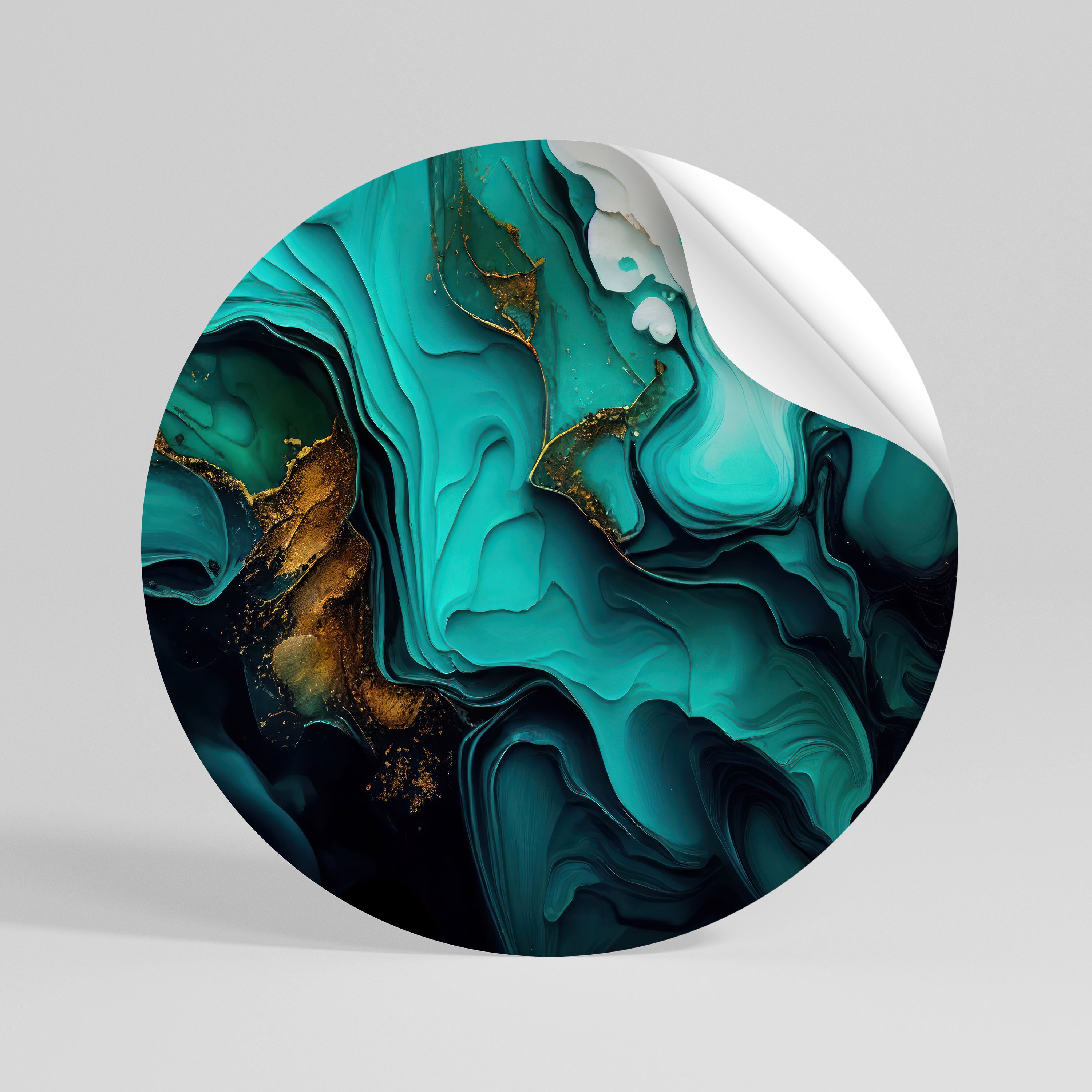 SUBLIME WHIRLS Rund väggdekal