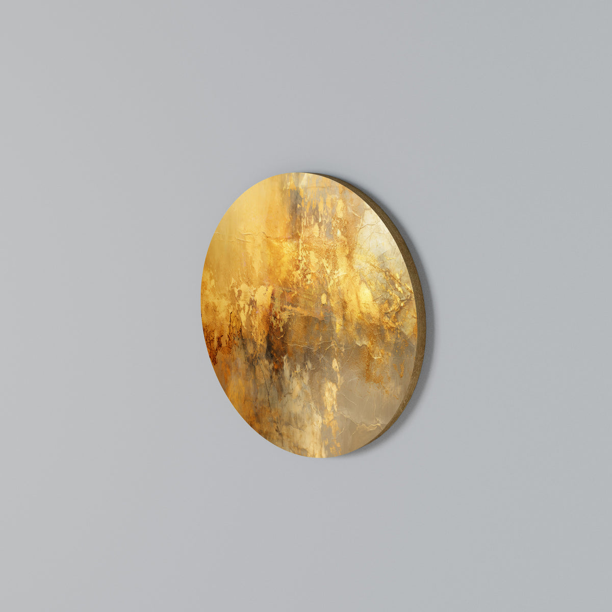 SEARING GLOW Arte de pared redondo