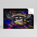RACCOON ARTISTRY Selbstklebendes Horizontal-Poster