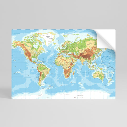 MAP OF DIVERSITY Selbstklebendes Horizontal-Poster