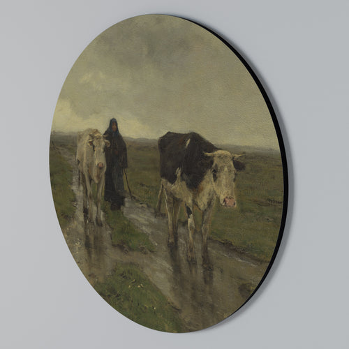 RAINY REFLECTIONS Rund väggdekor