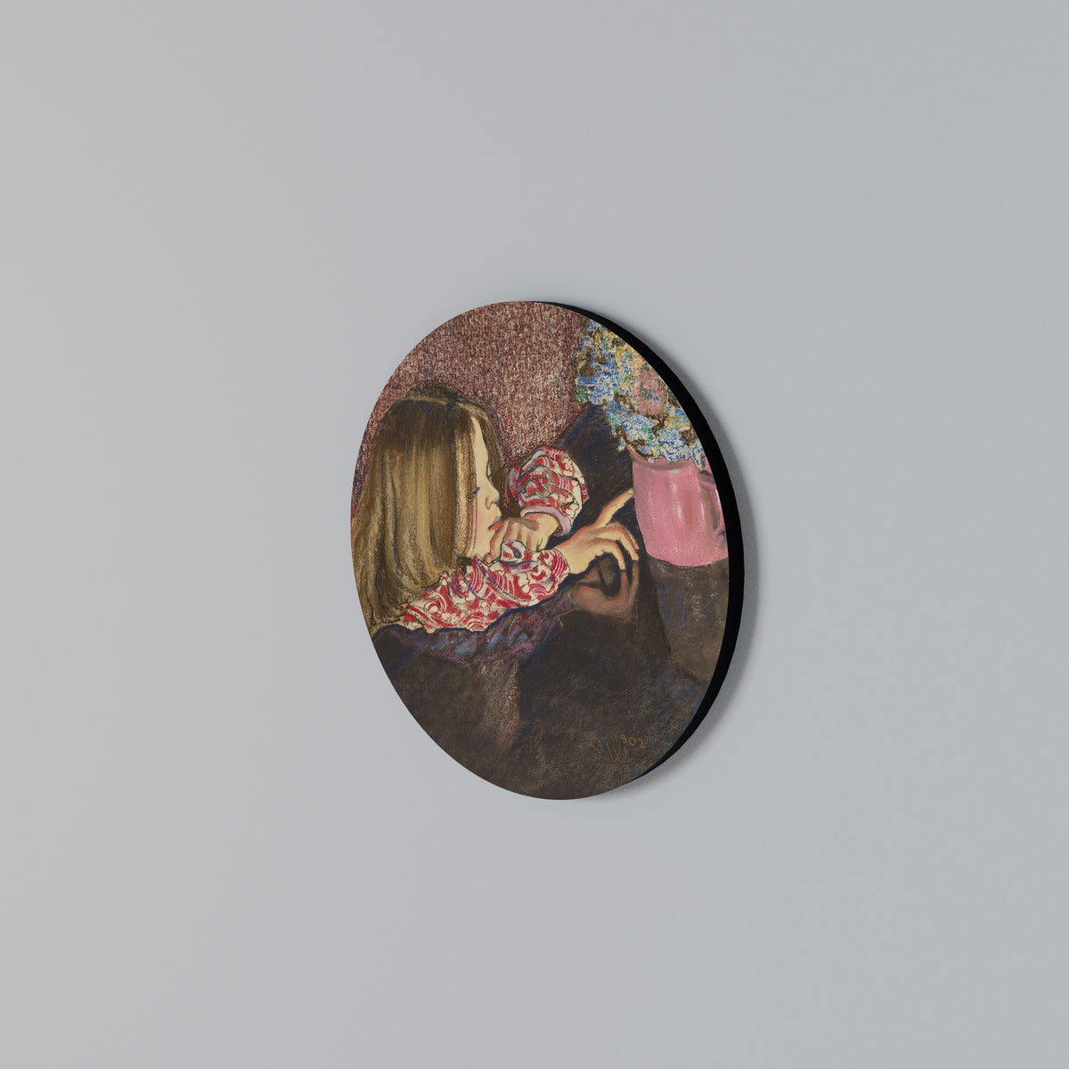 CHILDLIKE WONDER Arte de pared redondo