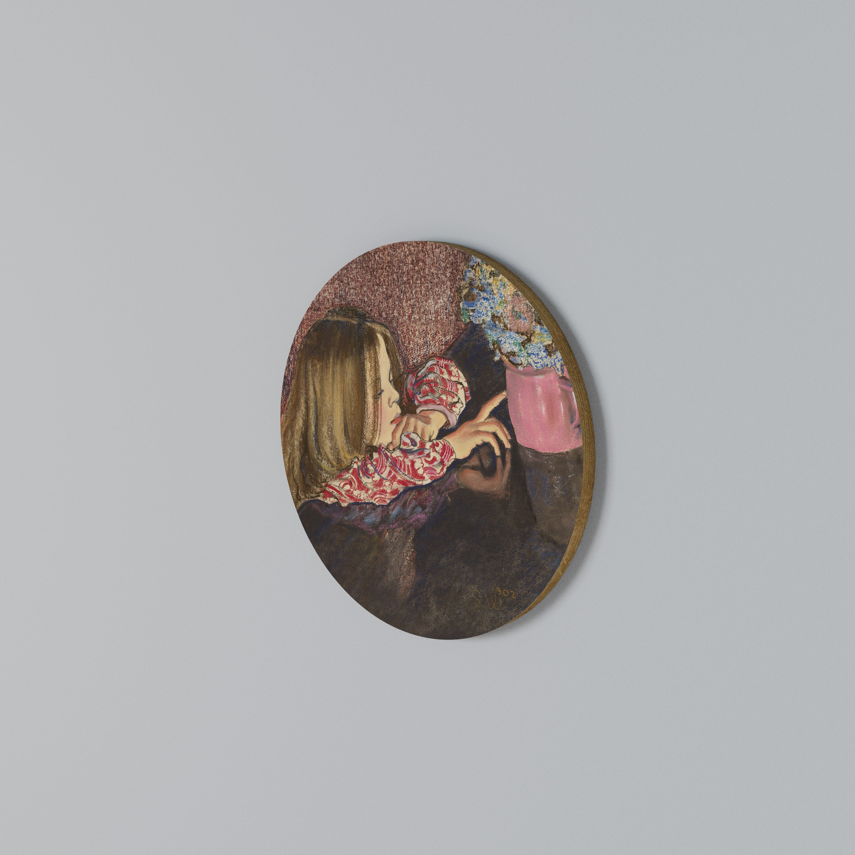 CHILDLIKE WONDER Round Wall Art