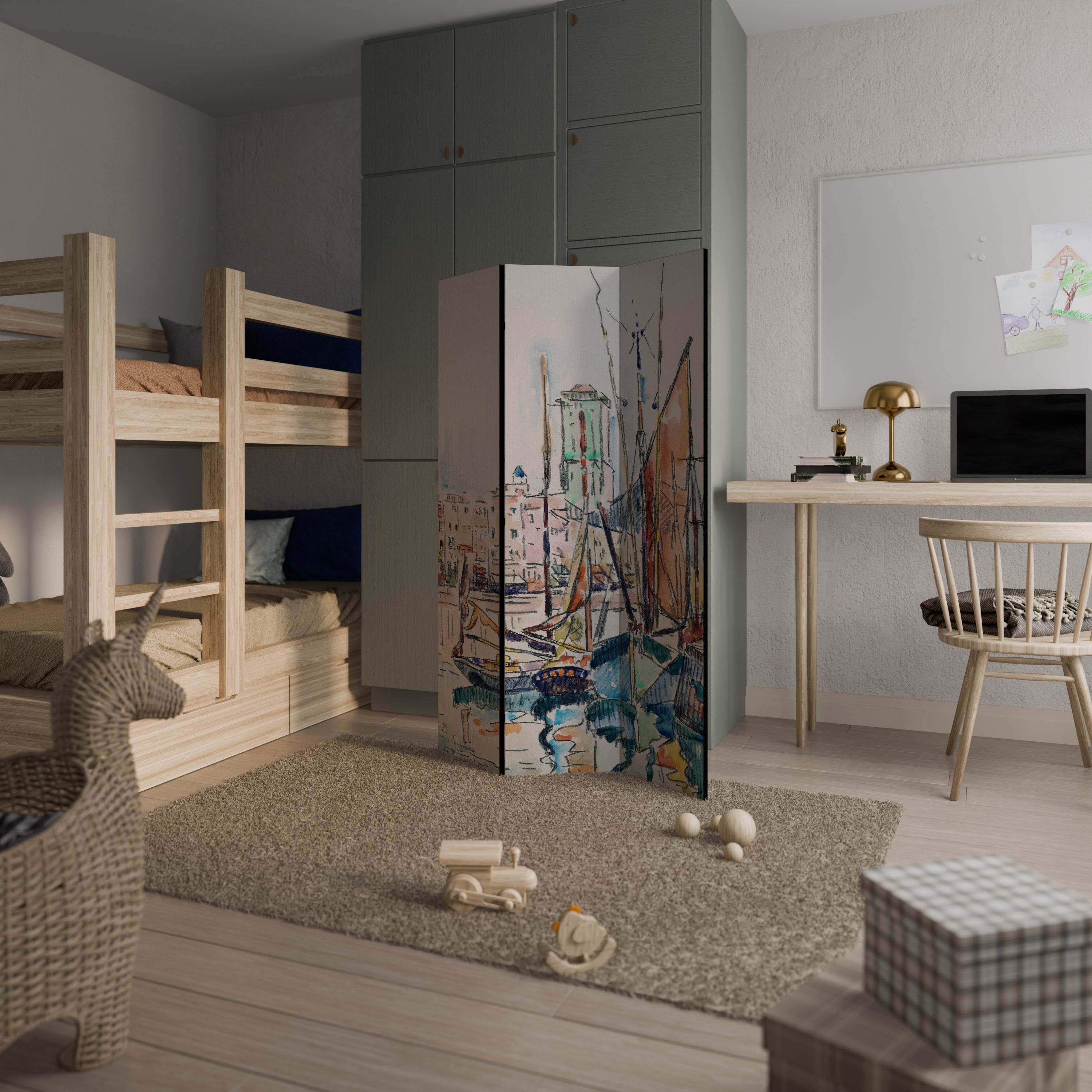 LA ROCHELLE Dekorativ rumsavdelare – 3 paneler