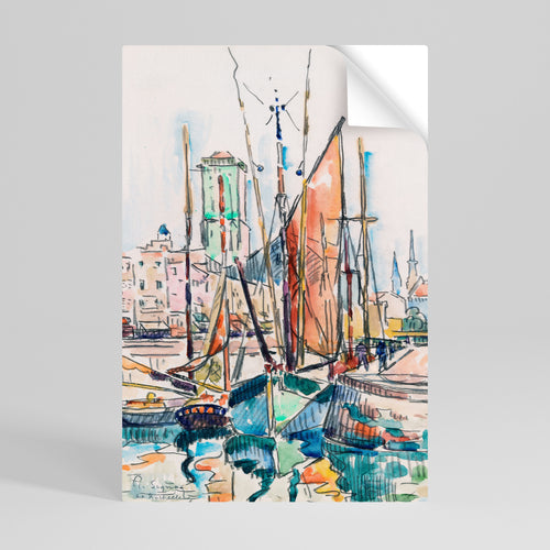 LA ROCHELLE Självhäftande Vertikal Poster