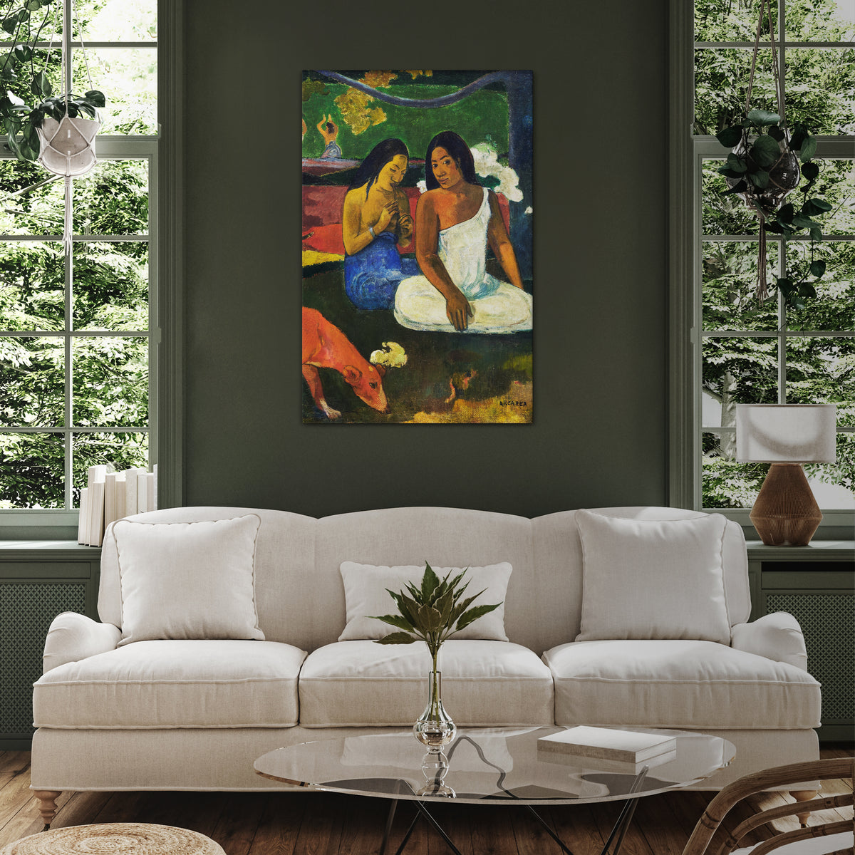 AREAREA BY GAUGUIN Cuadro en lienzo vertical