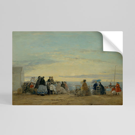 CHARMING COASTAL MOMENTS Peel and Stick Horizontal Poster