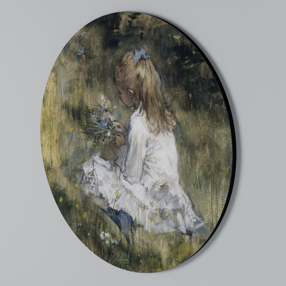 GATHERING SERENITY Arte de pared redondo