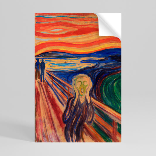 THE SCREAM Självhäftande Vertikal Poster