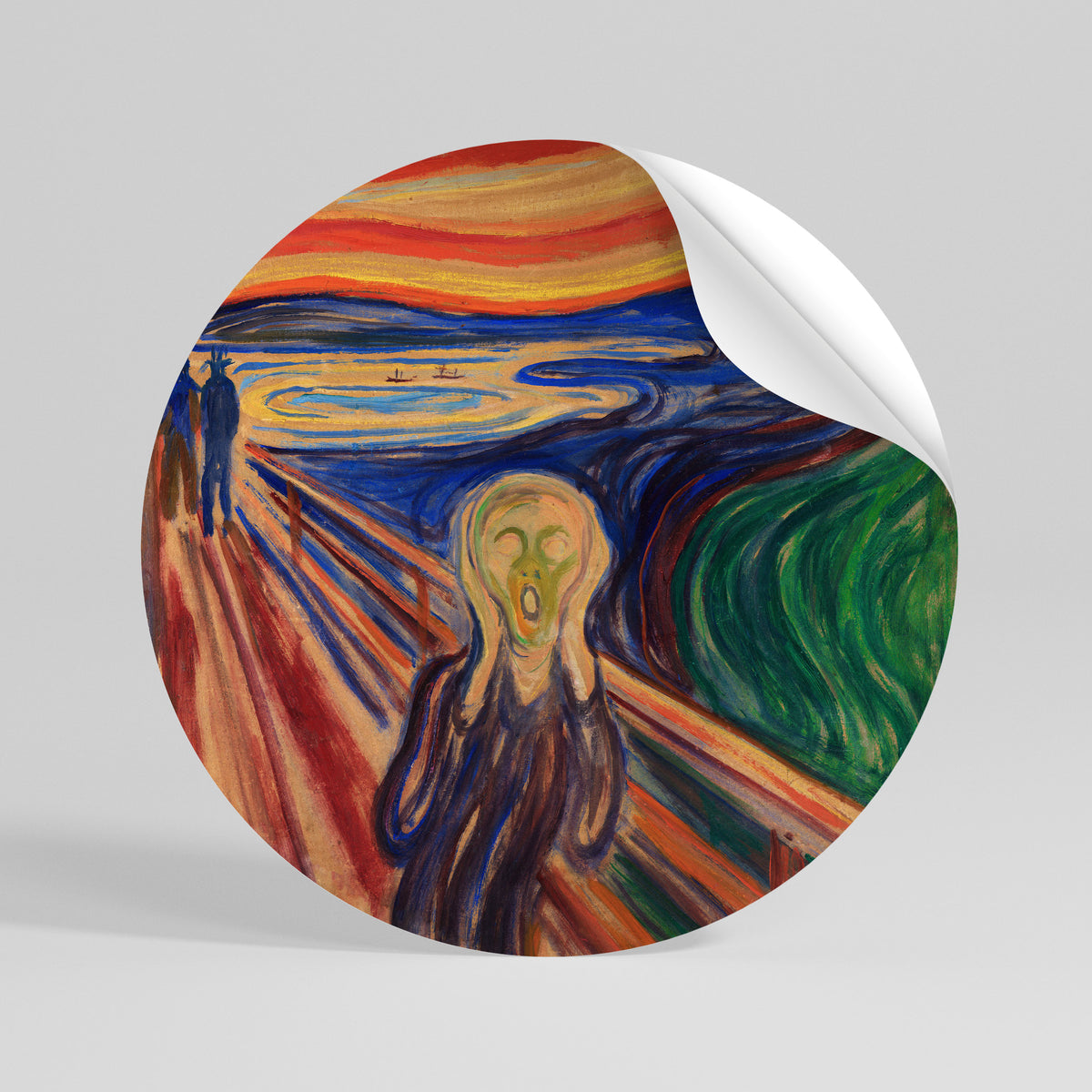 THE SCREAM Vinilo adhesivo redondo