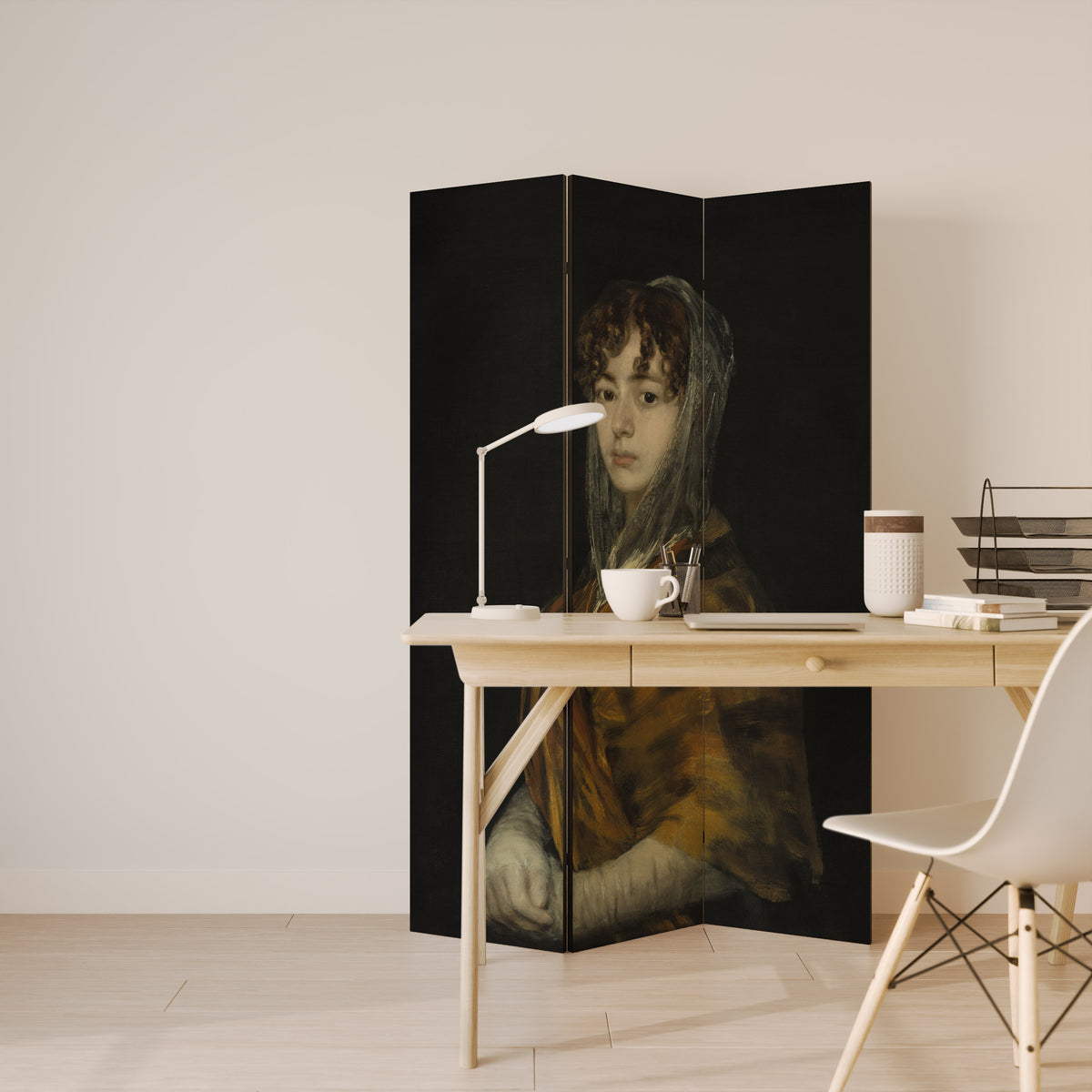 WHISPERS OF HISTORY 3-Panel Room Divider