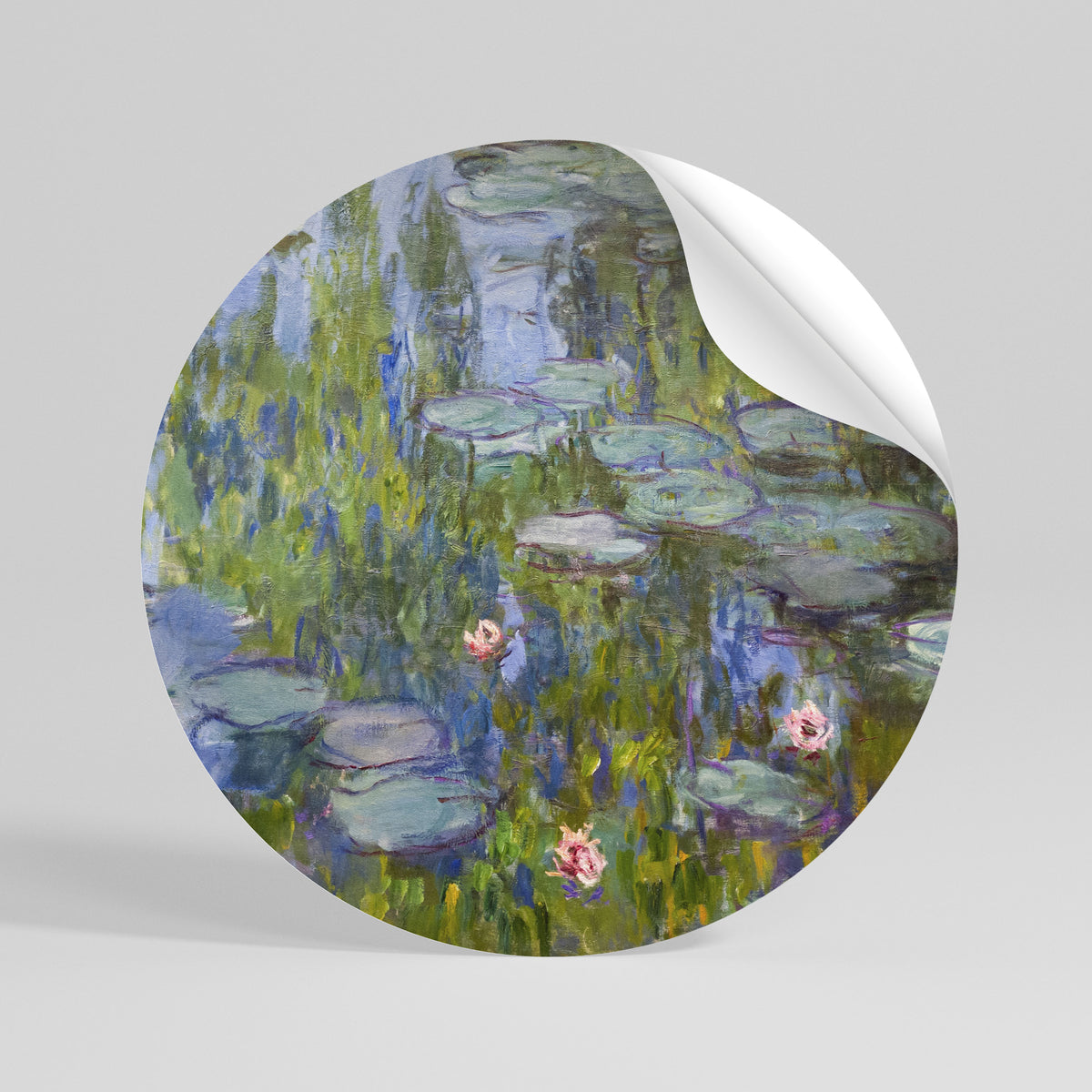 WATER LILIES Vinilo adhesivo redondo