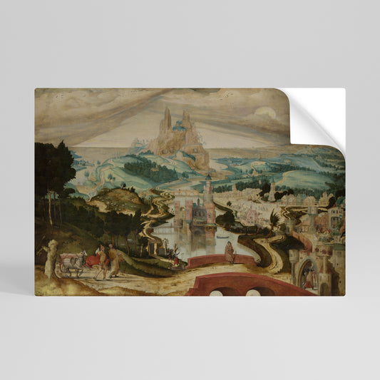 ENCHANTED LANDSCAPE DREAMS Poster Orizzontale Adesivo