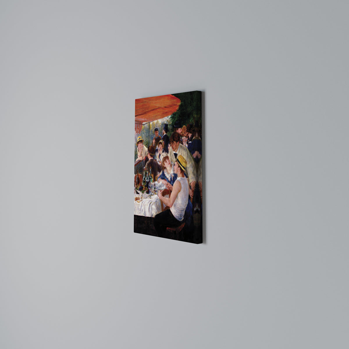 LUNCHEON OF THE BOATING PARTY Vertical Canvas Print