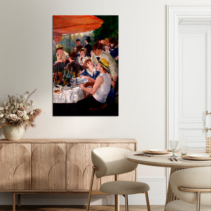 LUNCHEON OF THE BOATING PARTY Quadro em tela vertical
