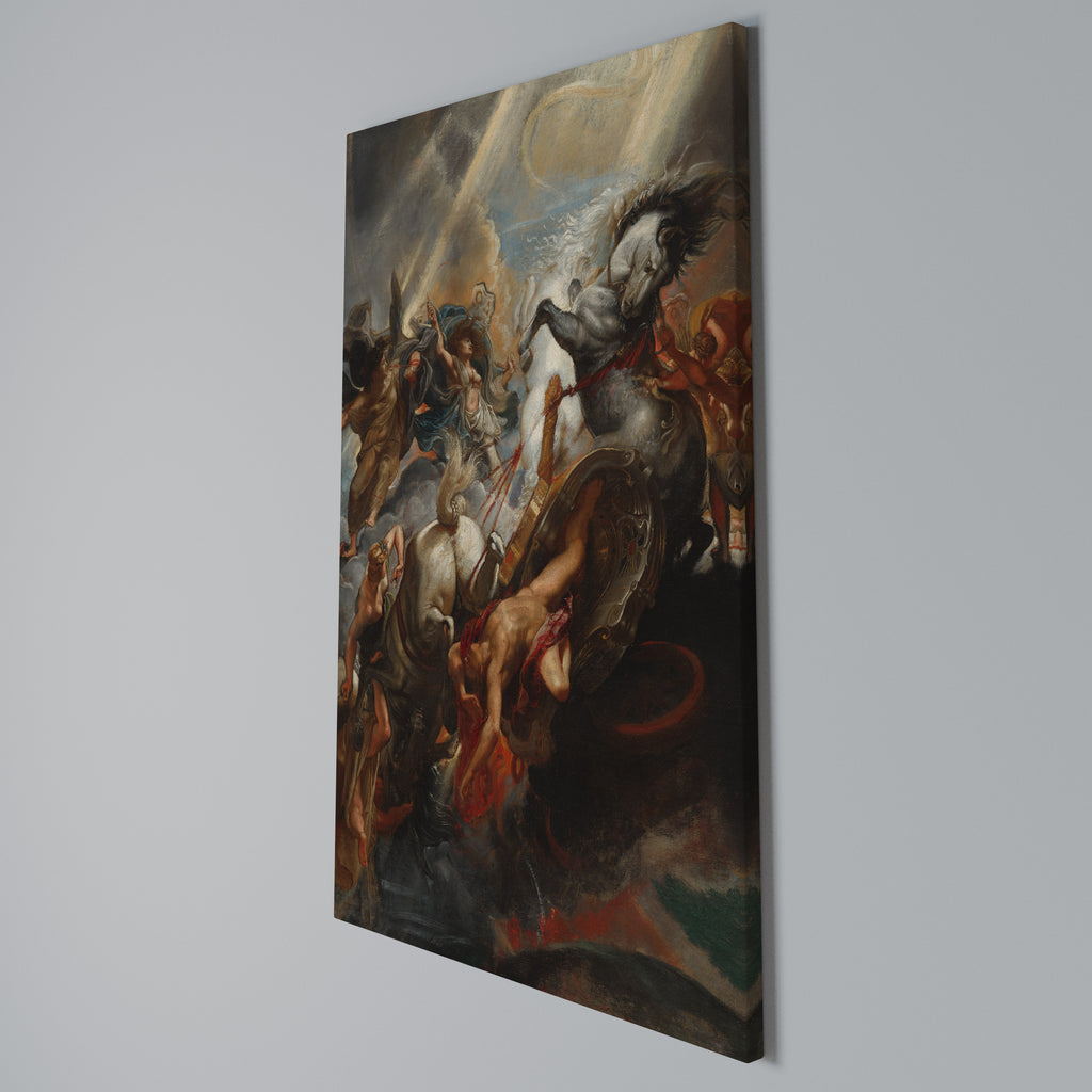 FURY IN MOTION Vertical Canvas Print