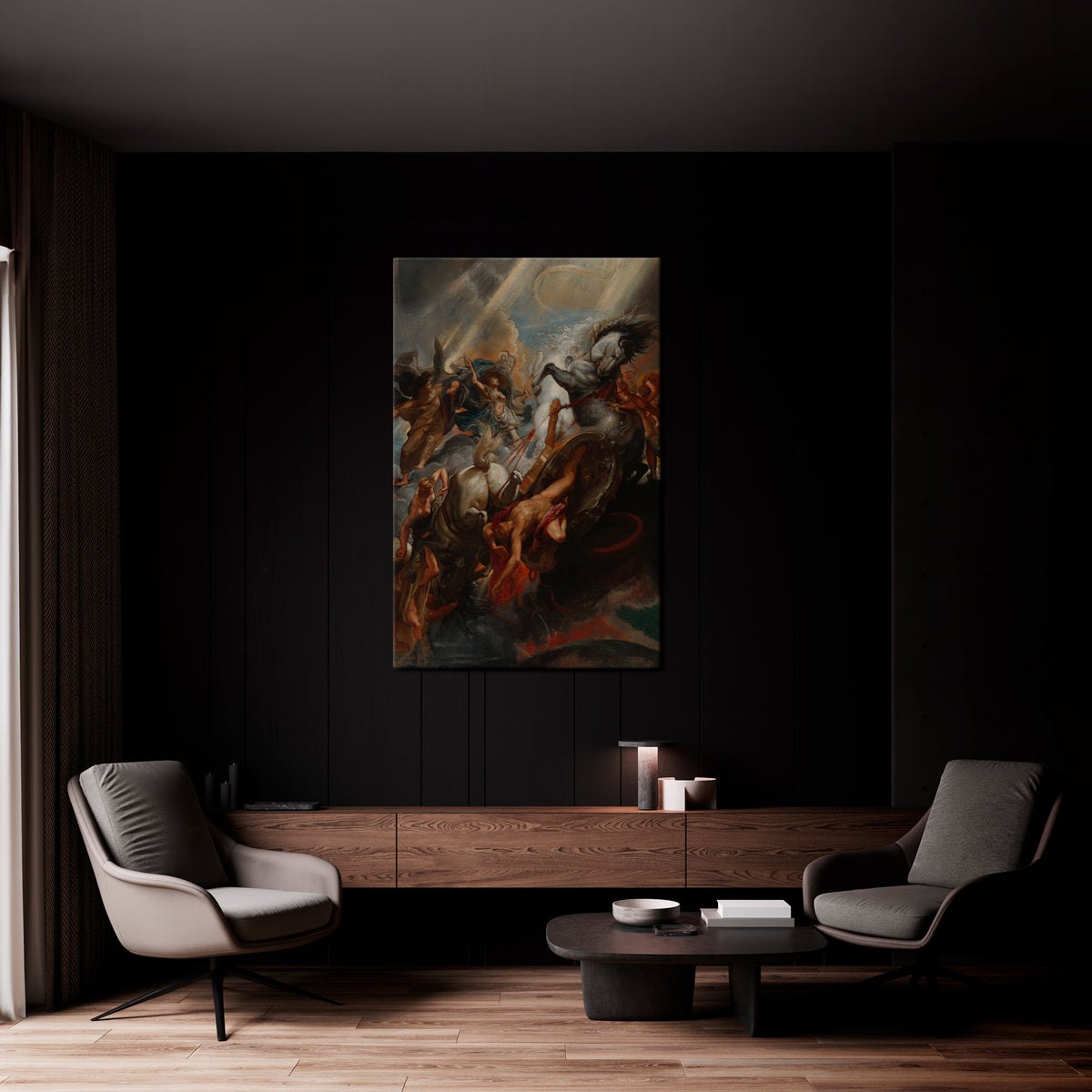 FURY IN MOTION Quadro em tela vertical