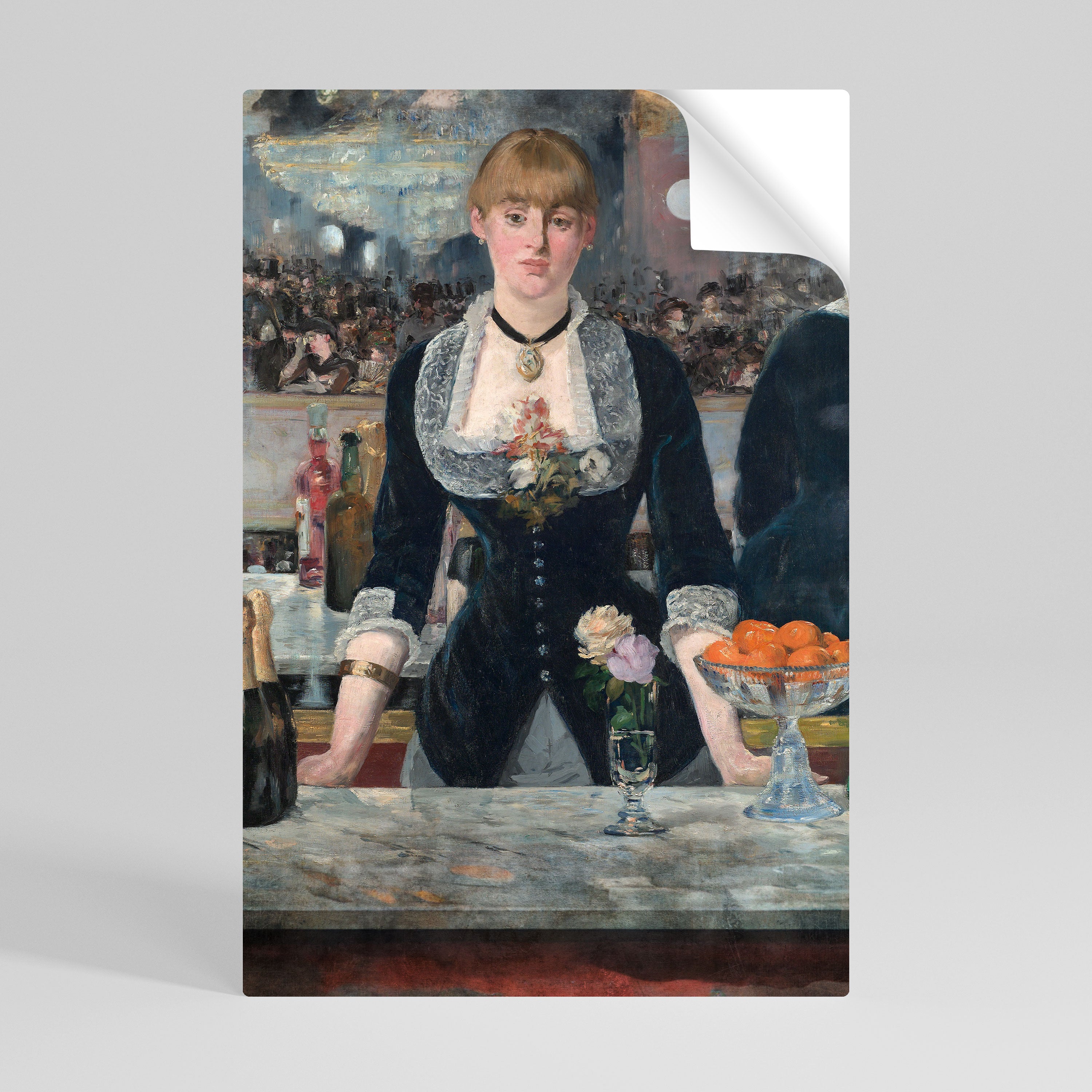 SHADOWS AT THE BAR Selbstklebendes Poster - Hochformat