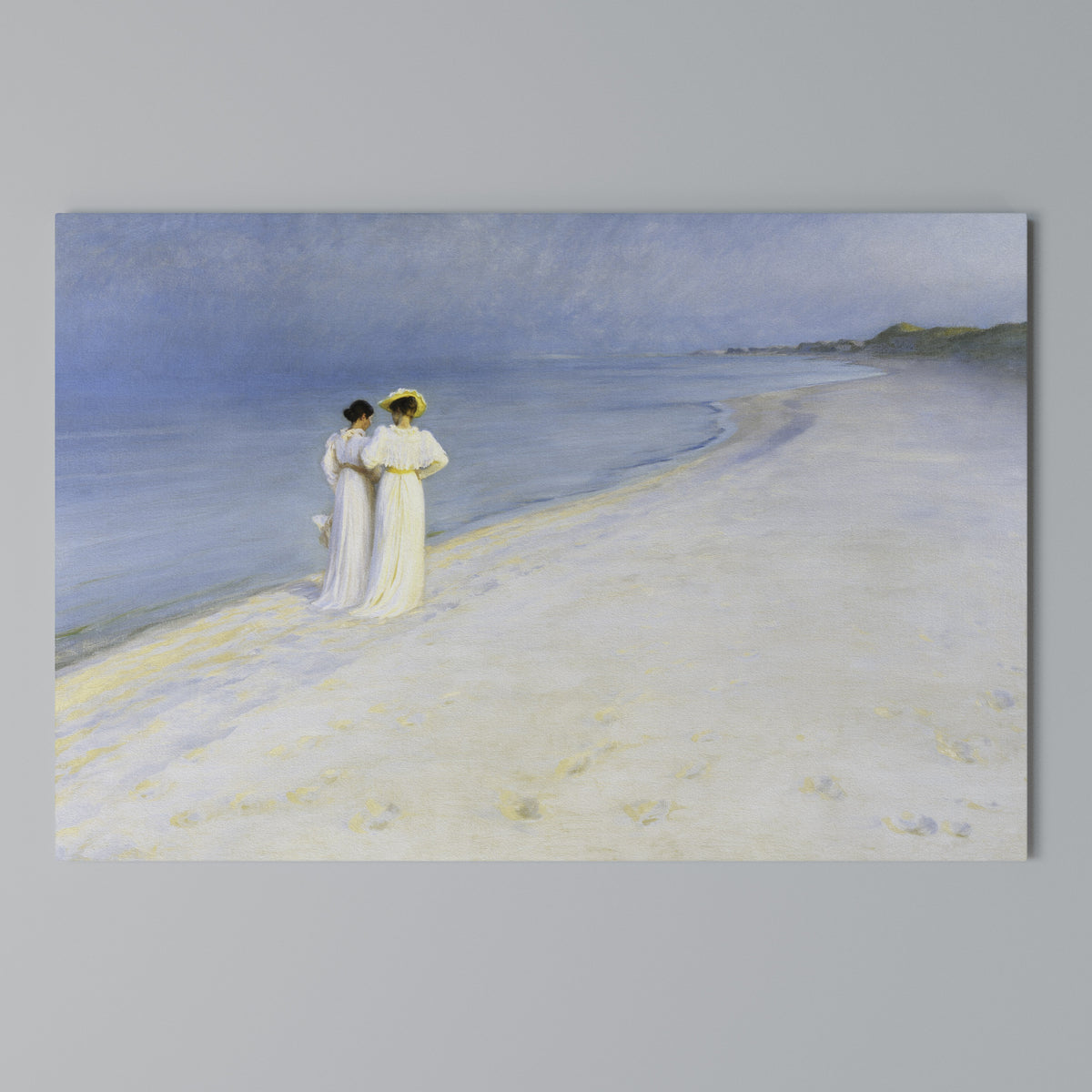 SUMMER EVENING ON SKAGEN'S BEACH Stampa su tela orizzontale