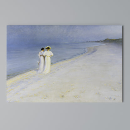 SUMMER EVENING ON SKAGEN'S BEACH Stampa su tela orizzontale