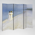 SUMMER EVENING ON SKAGEN'S BEACH Rumsavdelare 6 paneler