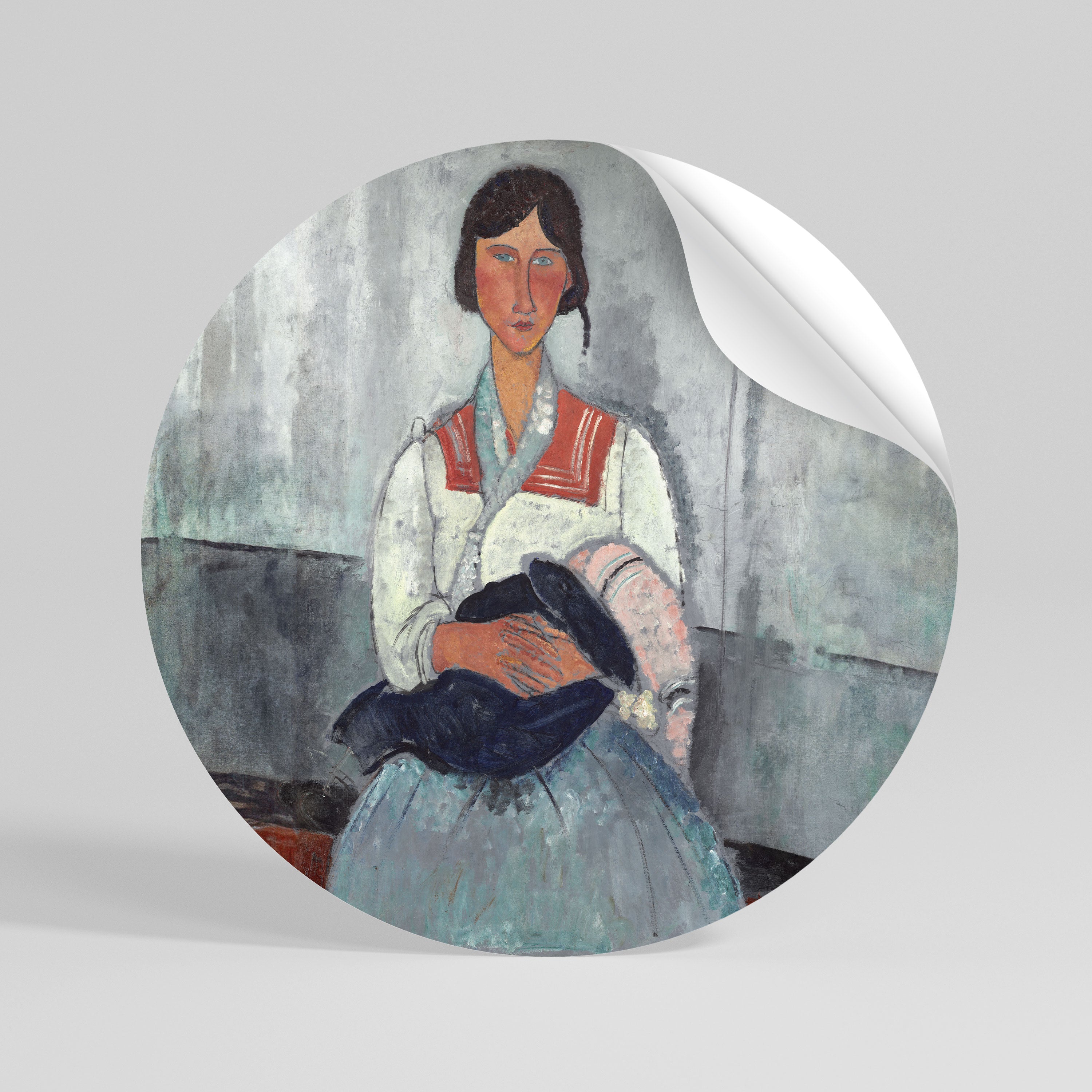 A MOMENT IN TIME Adesivo rotondo riposizionabile