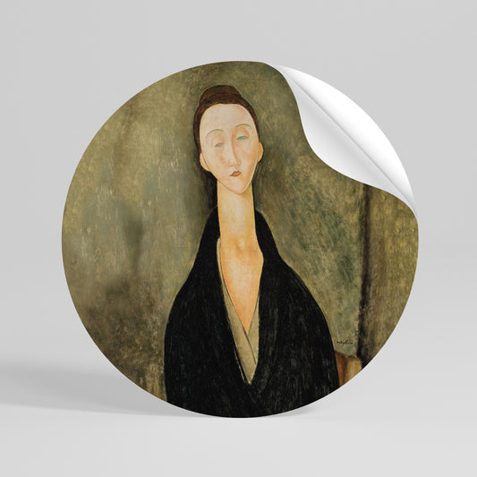 AMEDEO MODIGLIANI Peel and Stick Round Sticker