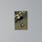 PETALS AND CROWS Vertical Canvas Print