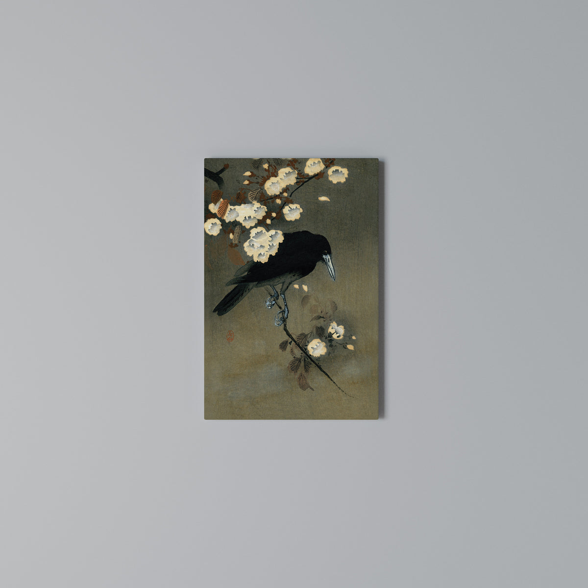 PETALS AND CROWS Κατακόρυφος Πίνακας σε Καμβά