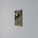 PETALS AND CROWS Vertical Canvas Print