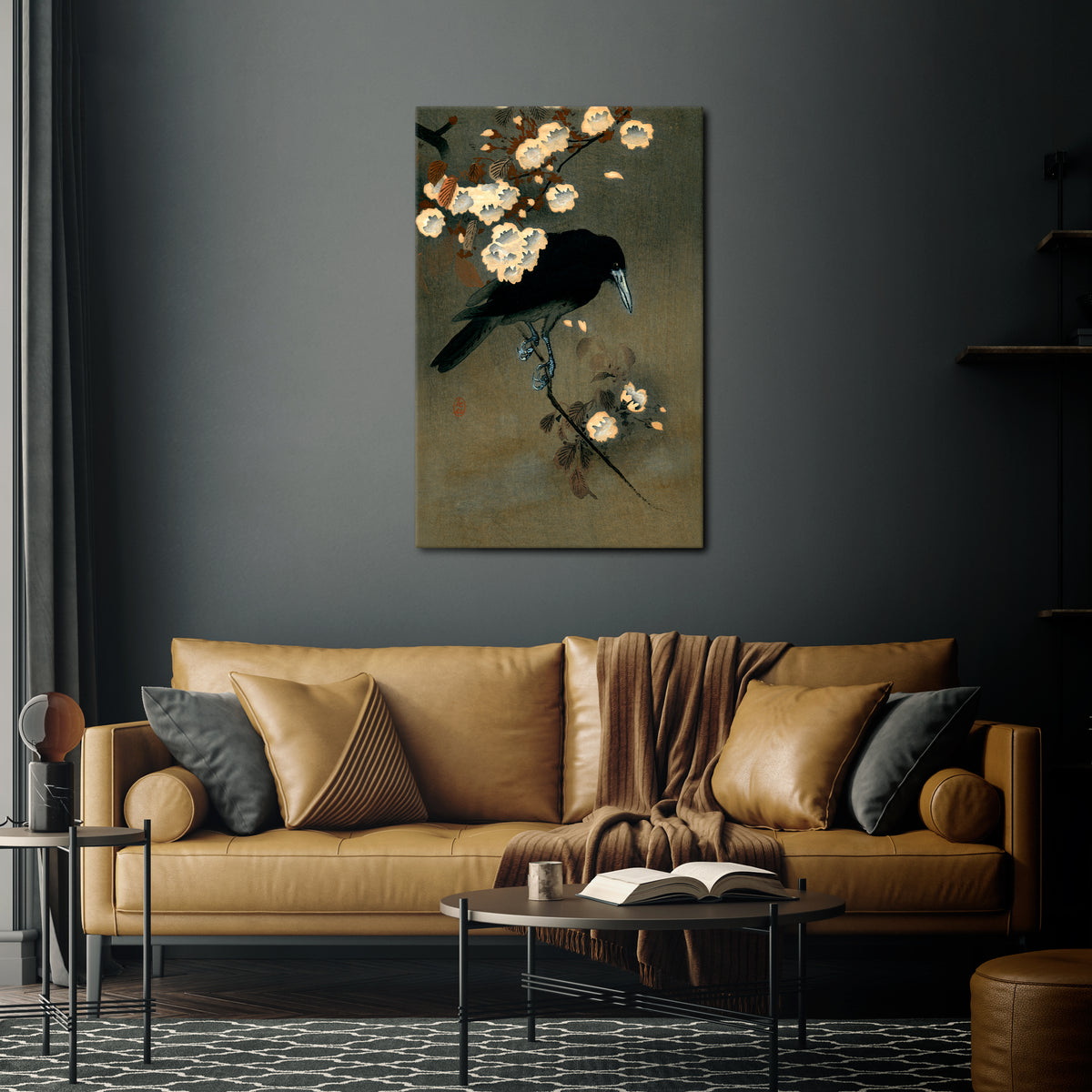 PETALS AND CROWS Κατακόρυφος Πίνακας σε Καμβά