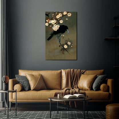 PETALS AND CROWS Κατακόρυφος Πίνακας σε Καμβά