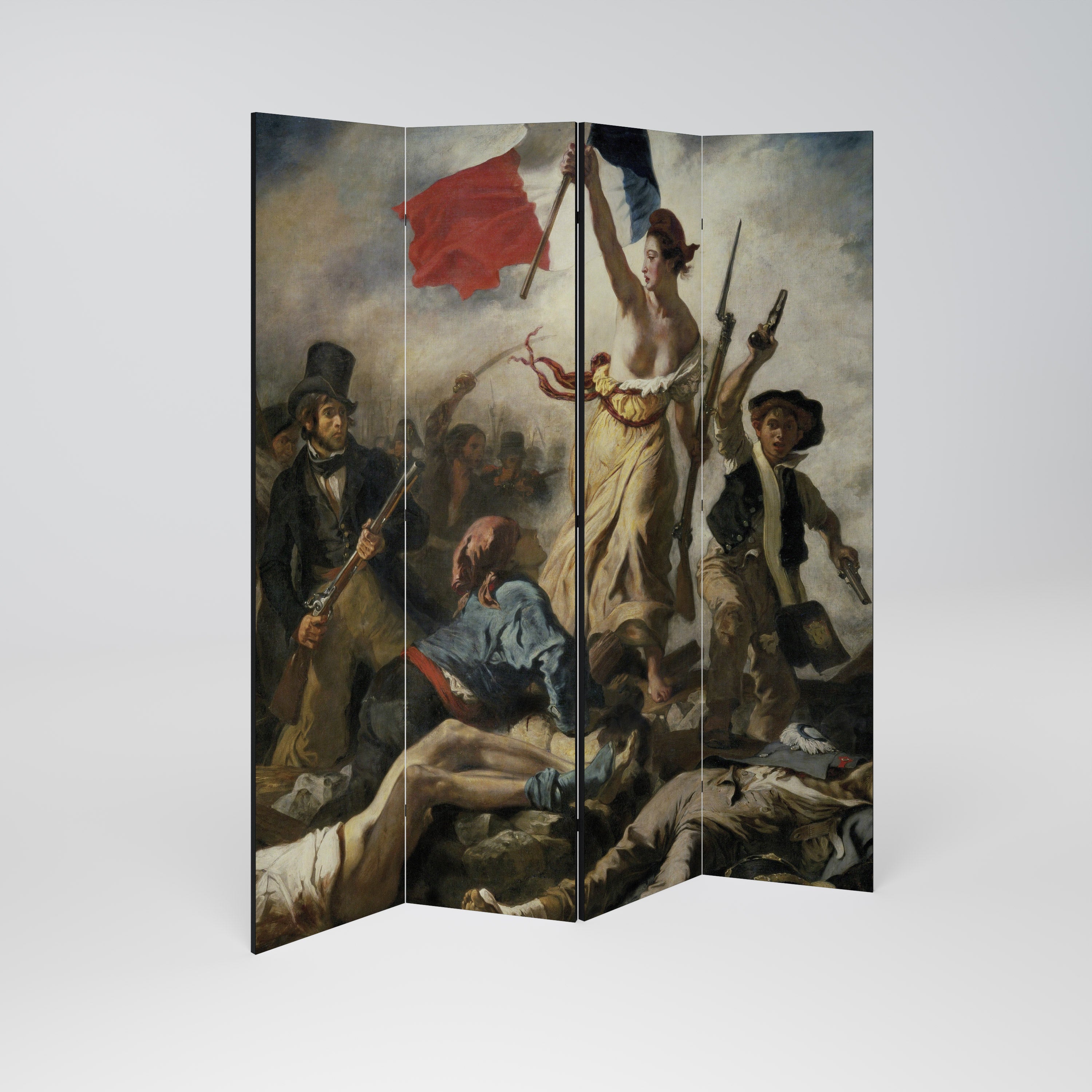 LIBERTY LEADING THE PEOPLE Παραβάν με 4 πάνελ