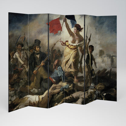 LIBERTY LEADING THE PEOPLE 6-teiliger Paravent