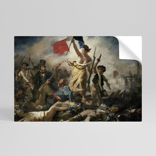 LIBERTY LEADING THE PEOPLE Αυτοκόλλητη Αφίσα οριζόντια