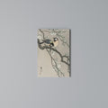 TITS ON CHERRY BRANCH Vertical Canvas Print