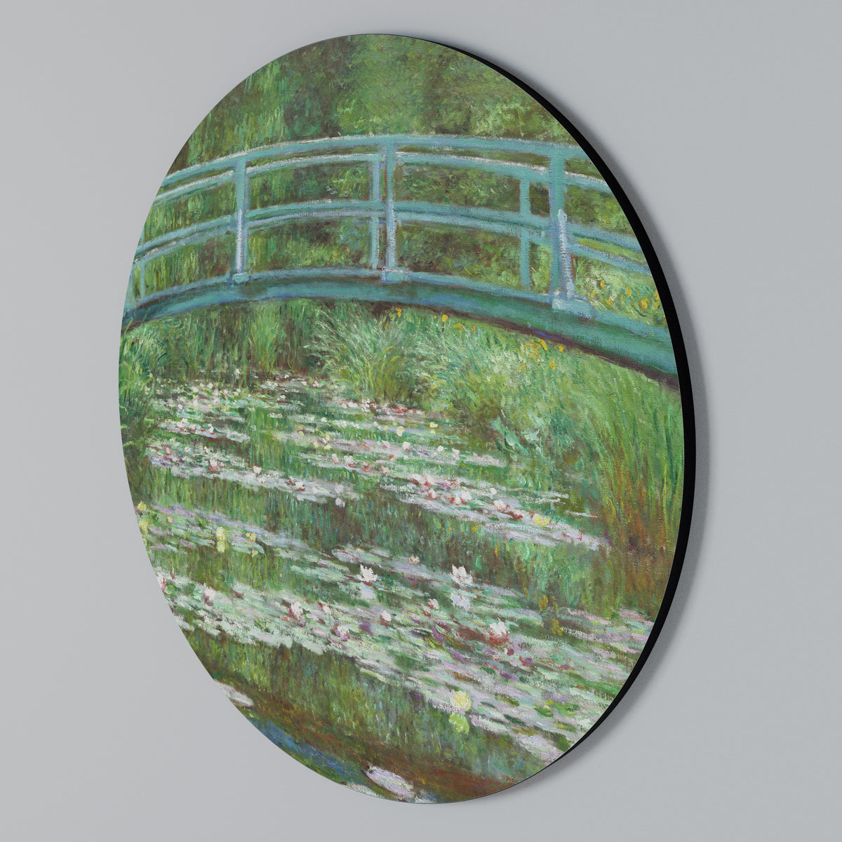 JAPANESE FOOTBRIDGE Rundes Wandbild