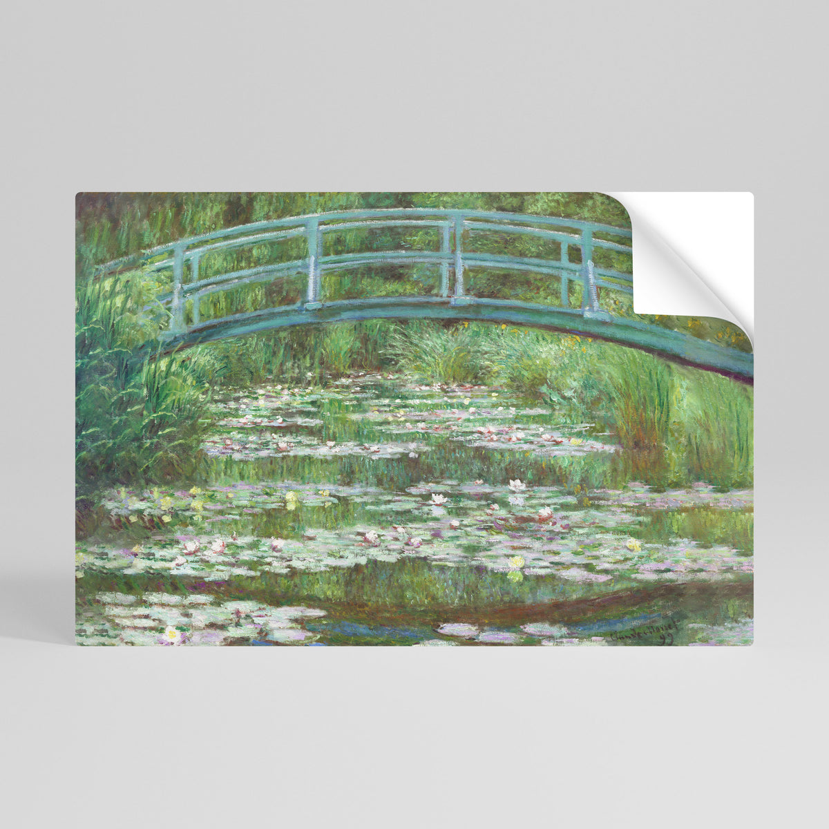 JAPANESE FOOTBRIDGE Självhäftande Horisontell Poster