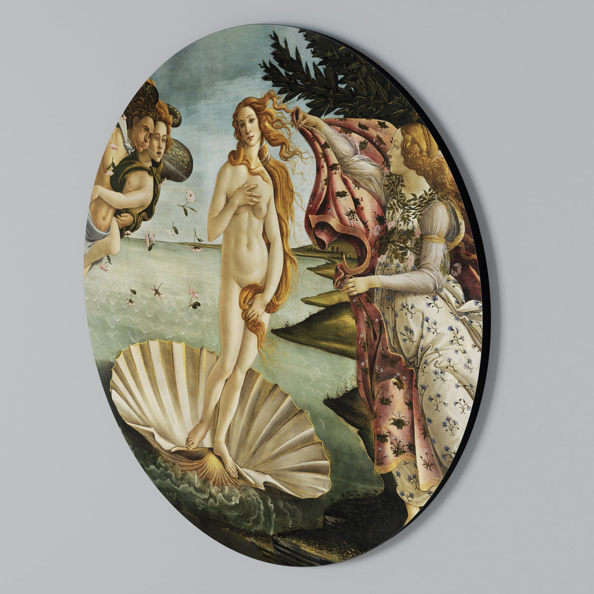 DIVINE BIRTH OF BEAUTY Round Wall Art