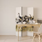 JAPANESE FLOCK OF CRANES 3dílný paraván