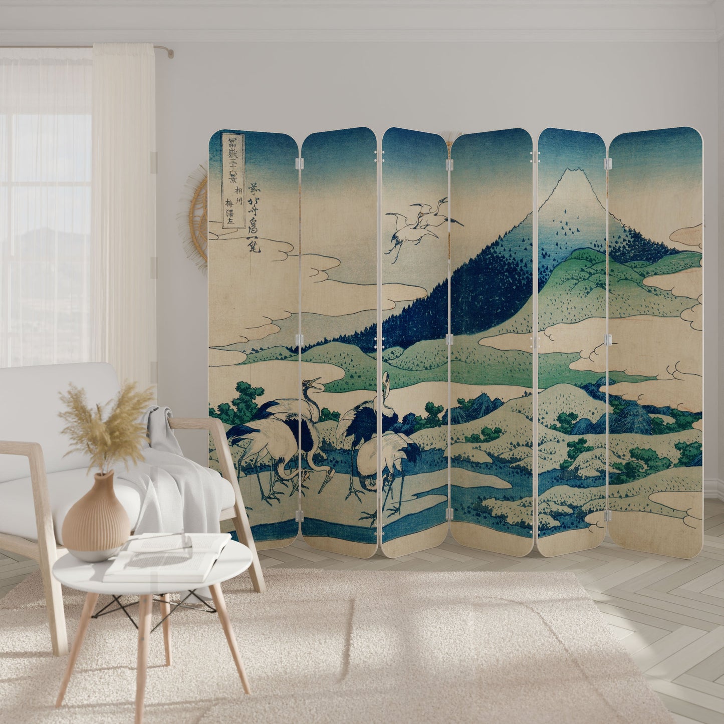 UMEZAWA MANOR 6-Panel Plywood Room Divider